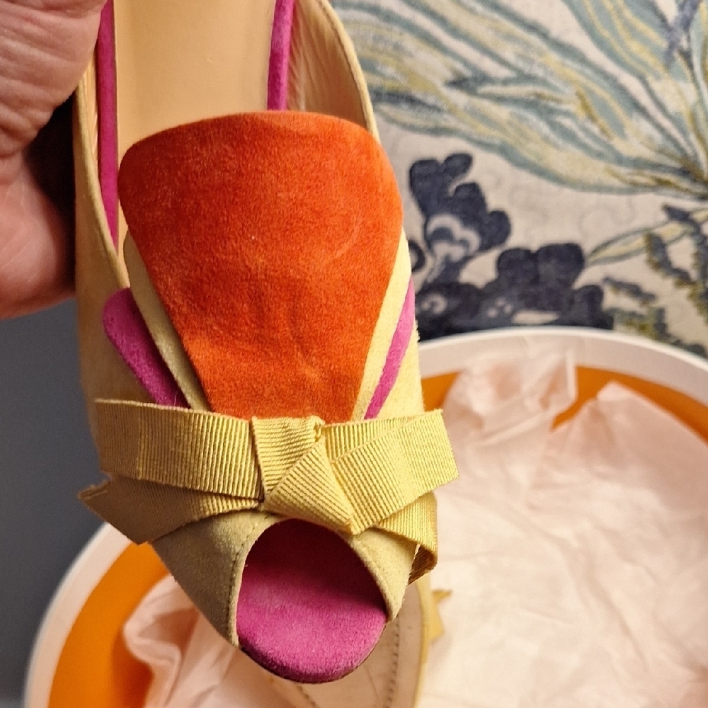 Chic Multicolor O Jour Heeled Mules - Picture 8 of 10